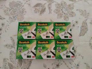 6 Cintas Scotch Magic Invisible