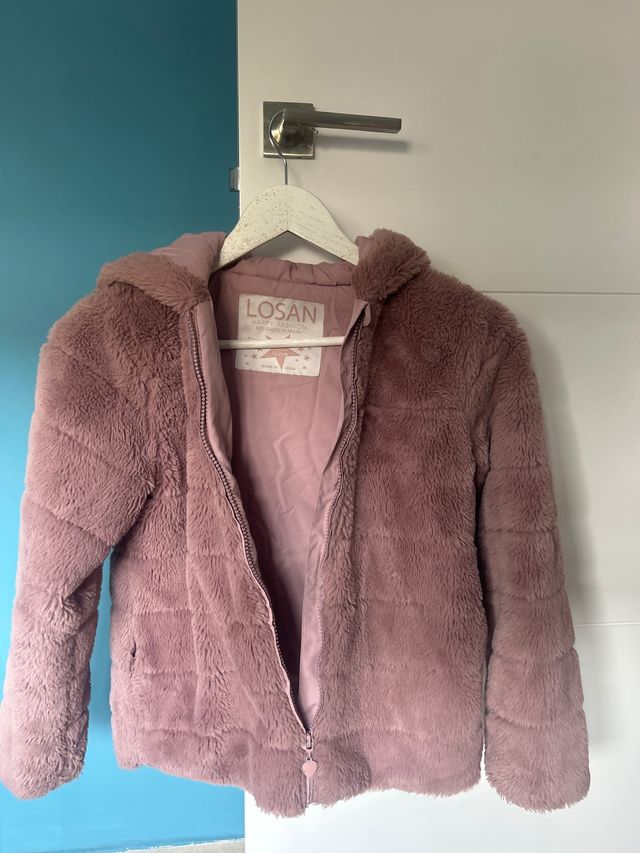 Chaqueta rosa peluche LOSAN