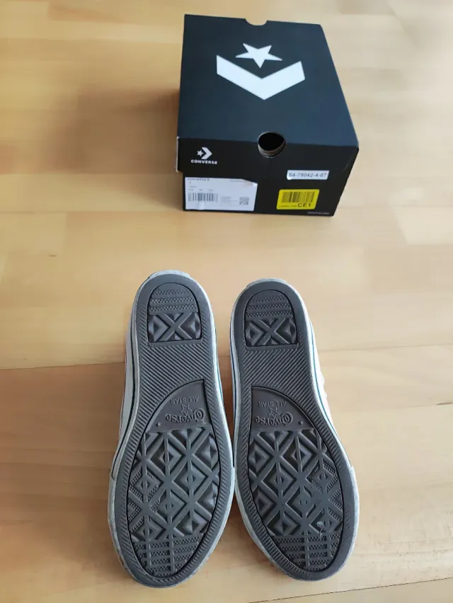 Botas Converse altas talla 32 blancas