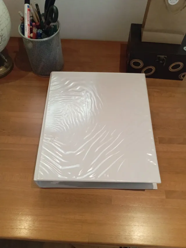 Lote 3 archivadores blancos