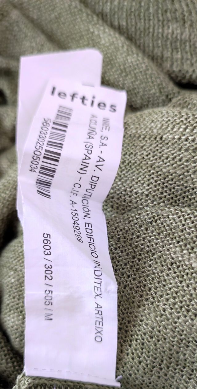 Jersey fino/camisola malha fina Lefties M