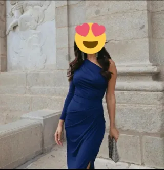 Vestido invitada azul talla S