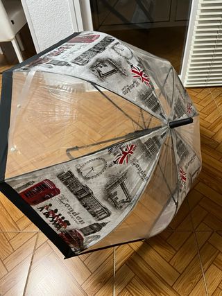 Paraguas transparente con diseño Londres
