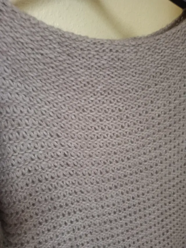 Jersey gris tejido manga corta