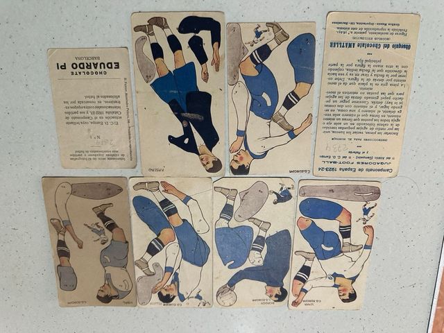 Cromo recortable Chocolate Amatller Futbolistas