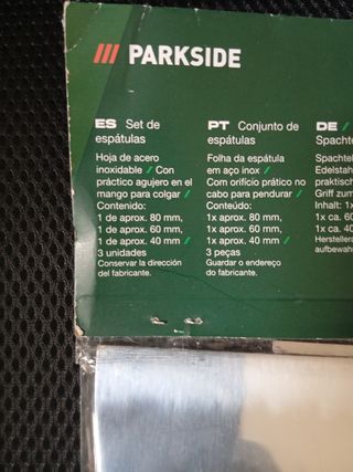 Set 3 Espátulas Parkside