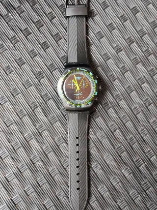 Swatch Chronograph 47mm Negro y Verde