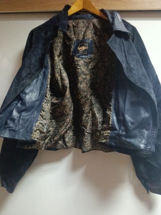 Cazadora Piel Corta Negra