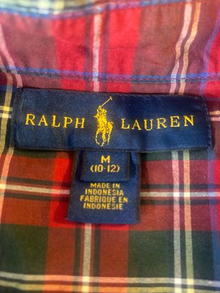 Camisa cuadros niño Ralph Lauren T M