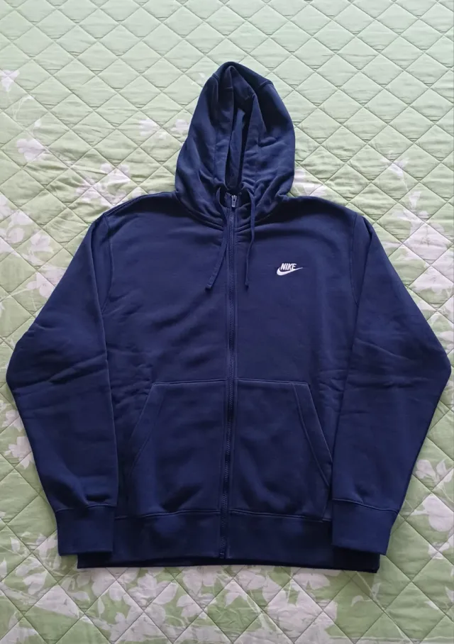 Felpa Nike con cappuccio blu taglia L