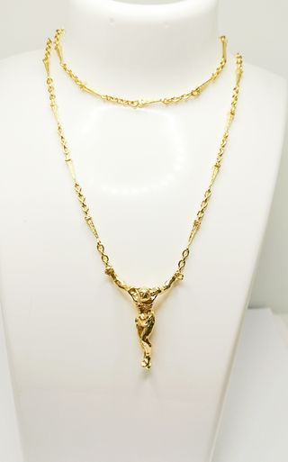 Collar Cristo Oro Plata Dalí Firmado