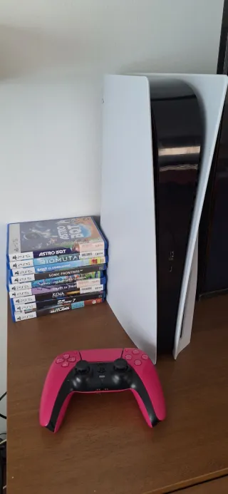 Consola PS5 1TB + Mando Rosa