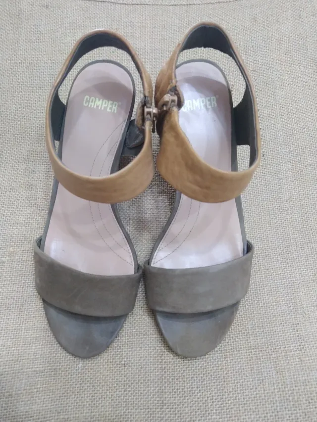 Zapatos Camper Marrones/Grises Talla 37