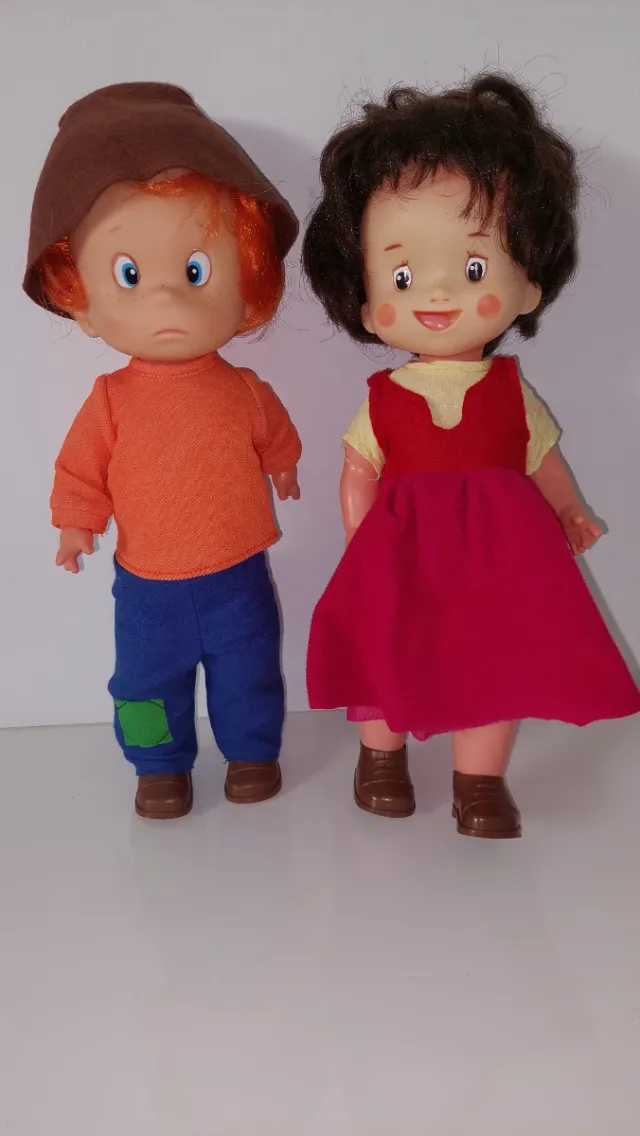 Muñecos Heidi y Pedro Años 70