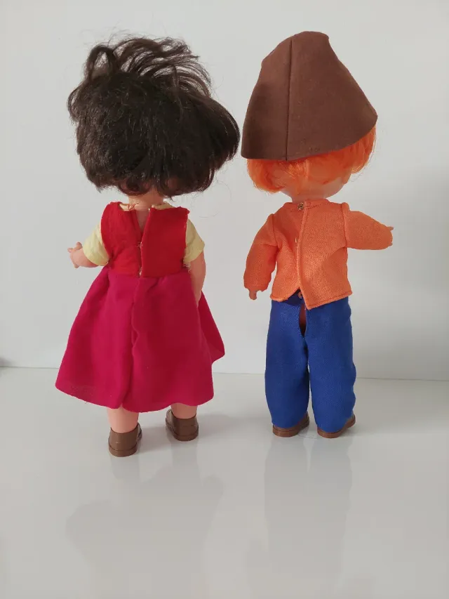 Muñecos Heidi y Pedro Años 70