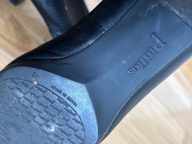 Zapatos Pitillos tacón negros talla 38