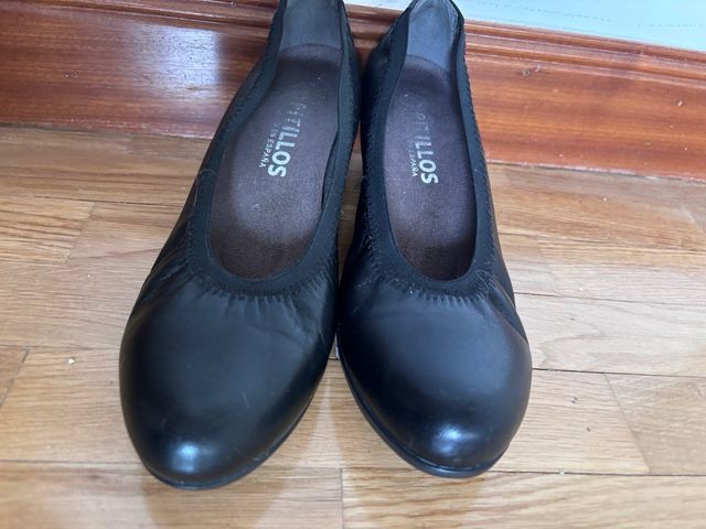 Zapatos Pitillos tacón negros talla 38