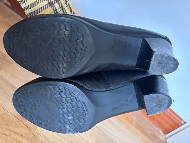 Zapatos Pitillos tacón negros talla 38