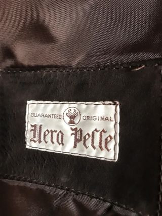 Giaccone uomo vera pelle marrone taglia 50 XL