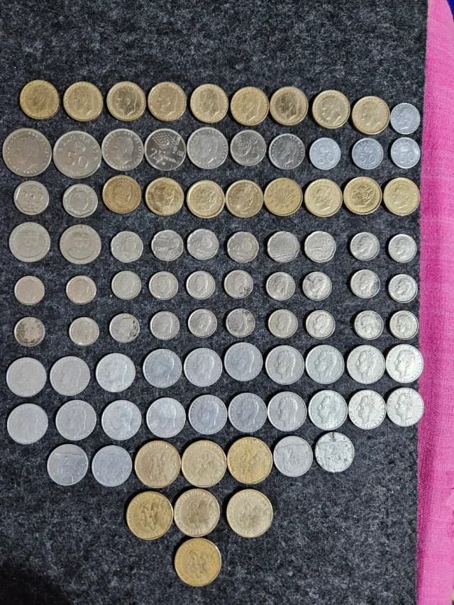 Lotto di vecchie collezioni di monete