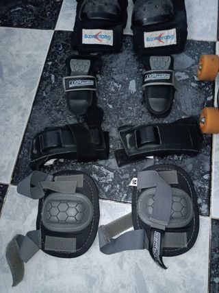 Patines 4 ruedas Boomerang + Accesorios talla 35