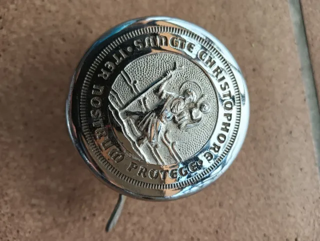 Timbre bicicleta antiguo plateado