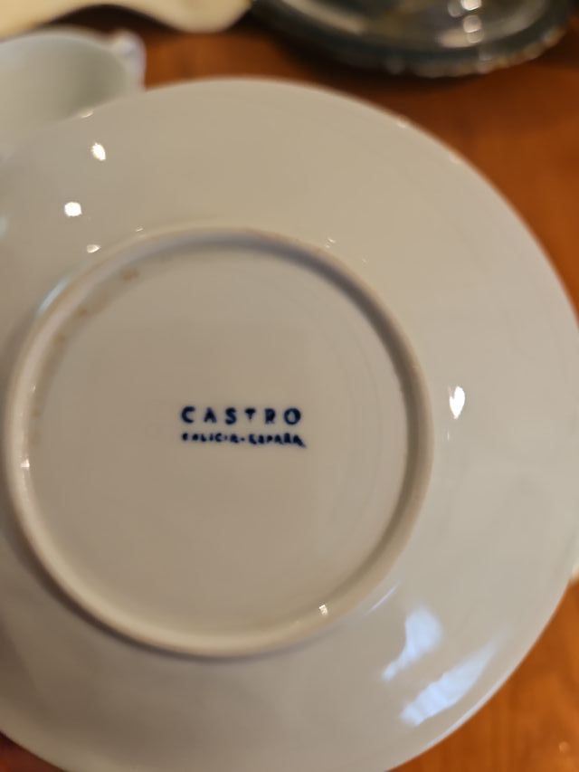 Juego de 2 platos de cafe Castro Galicia