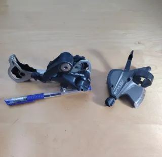 Cambio bici Shimano Alivio 9v + pulsador Altus