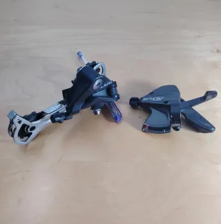 Cambio bici Shimano Alivio 9v + pulsador Altus