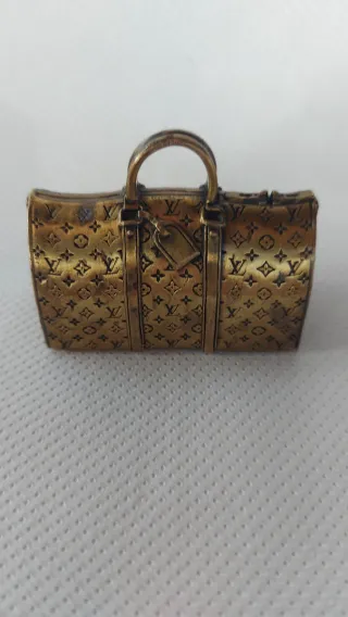 Borsa fermacarte Louis Vuitton in ottone