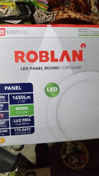 Panel LED ROBLAN Circular 18W 4000K