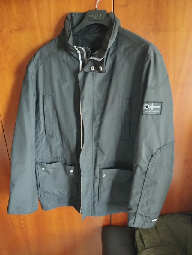 Parka de entretiempo gris/verde
