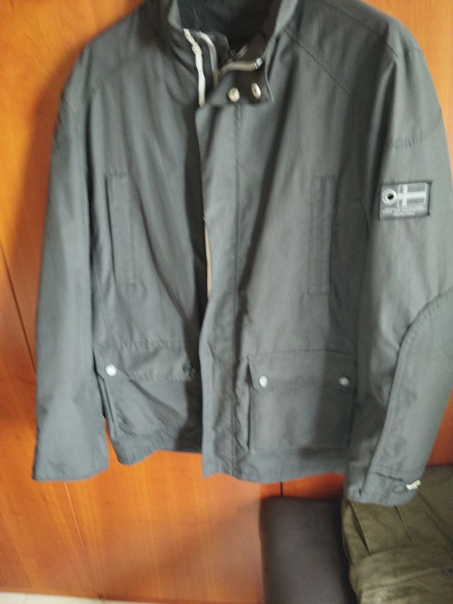 Parka de entretiempo gris/verde