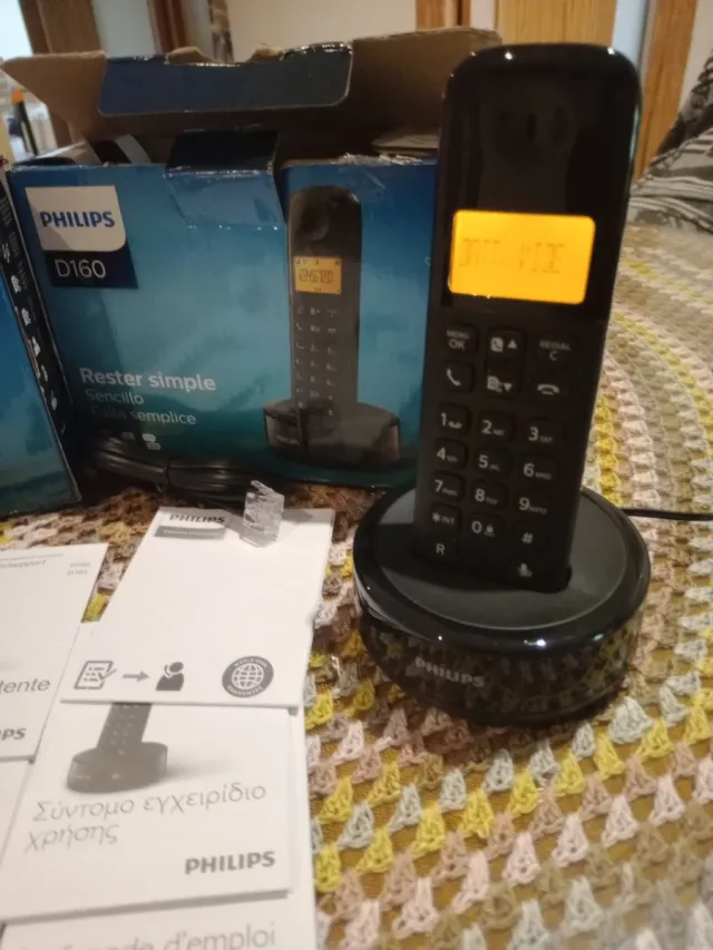 Lote 2 Teléfonos Inalámbricos Philips D160