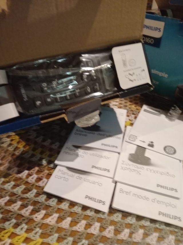 Lote 2 Teléfonos Inalámbricos Philips D160
