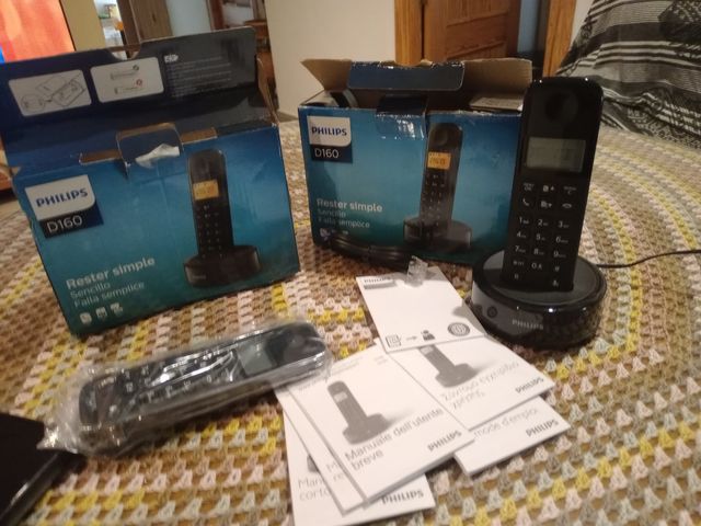Lote 2 Teléfonos Inalámbricos Philips D160