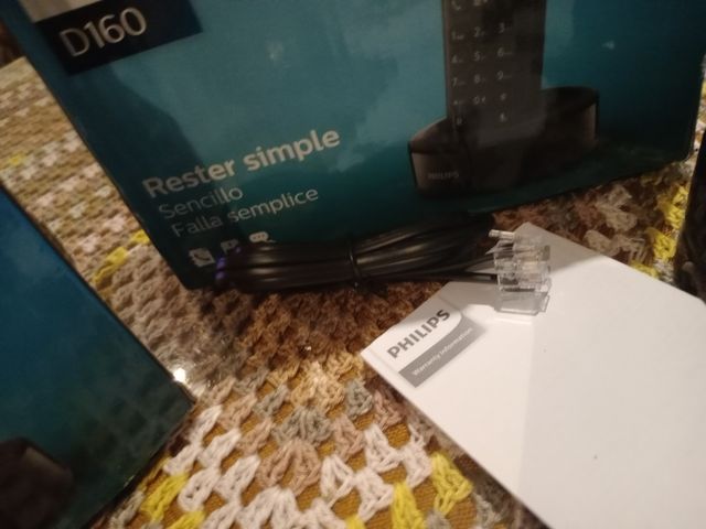 Lote 2 Teléfonos Inalámbricos Philips D160