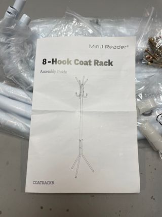 Perchero Blanco Metálico Mind Reader