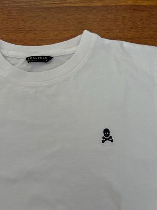 Camiseta Scalpers Blanca Talla L nueva sin etiquie