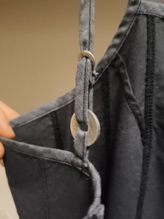 Top mujer T/36 Gris/Azulon