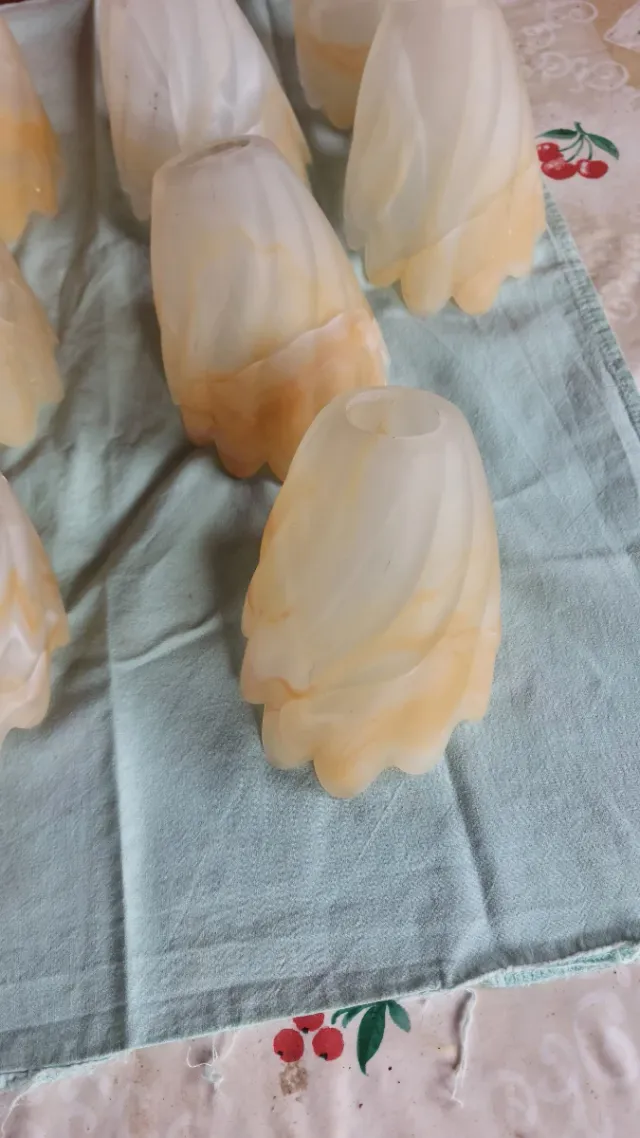 Lampada in vetro tulipani