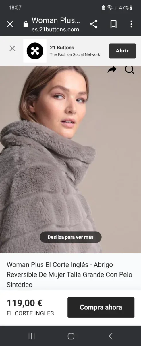 Chaquetón pelo sintético rosa