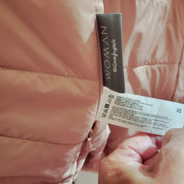 Chaquetón pelo sintético rosa