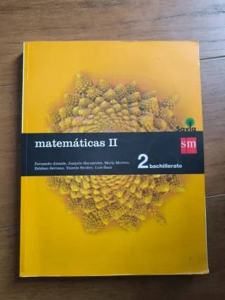 Matemáticas II. 2 Bachillerato. Ed. SM