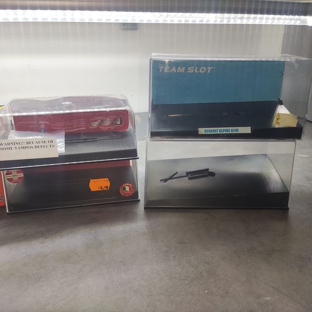 Lote 15 Cajas Plástico Coches Slot 1:32