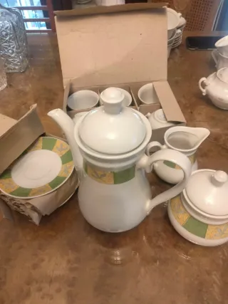 Juego de café de porcelana