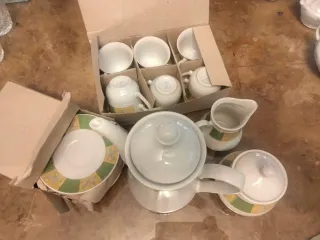 Juego de café de porcelana