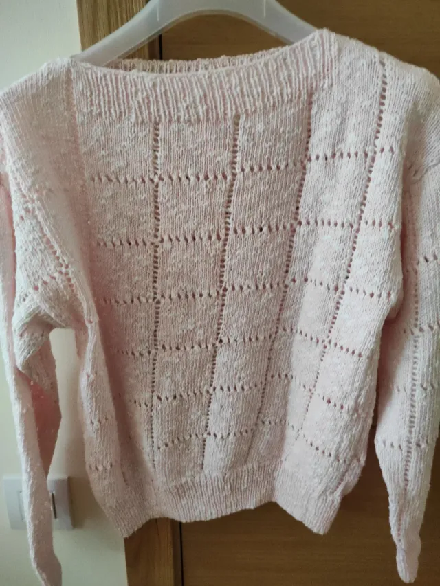 Jersey de punto rosa