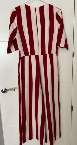 Mono rayas rojo y blanco mujer