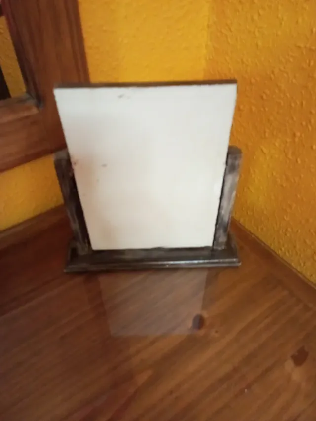 Espejo tocador y bandeja cristal